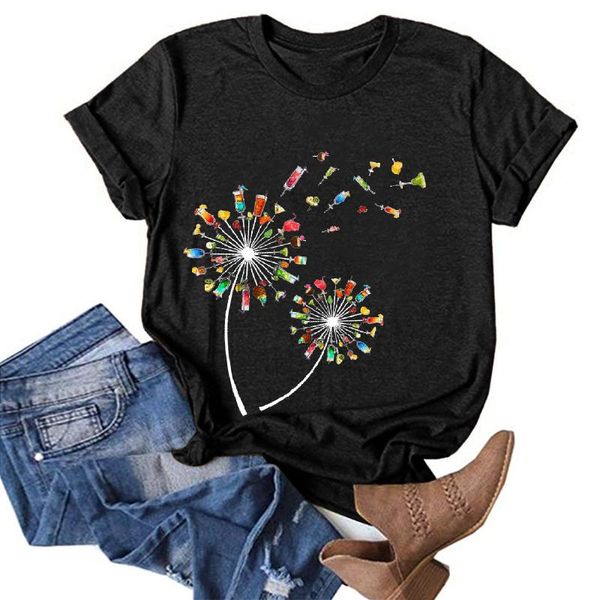 dandelion printing woman t-shirts black o-neck cotton girl tee vintage pattern casual short sleeve womans clothing t shirt women's t-sh, White
dandelion printing woman t-shirts black o-neck cotton girl tee vintage pattern casual short sleeve womans clothing t shirt women's t-sh, White