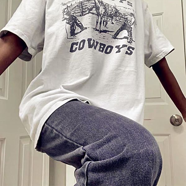 women's t-shirt 80s 90s american vintage cowboy printed women graphic tees white cotton oversized style t shirt ins fashoin short sleev
women's t-shirt 80s 90s american vintage cowboy printed women graphic tees white cotton oversized style t shirt ins fashoin short sleev