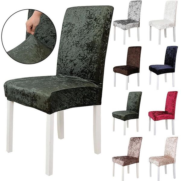 1/2pcs velvet chair cover universal dining seat case spandex stretch slipcover for el home party furniture protector covers
1/2pcs velvet chair cover universal dining seat case spandex stretch slipcover for el home party furniture protector covers