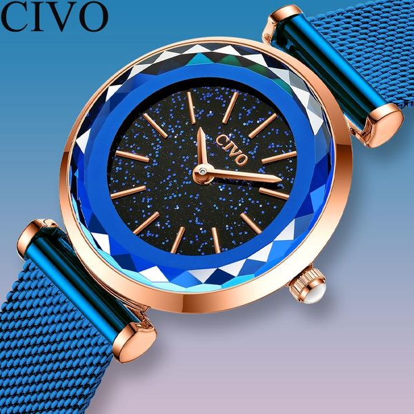 wholesale price civo casual watch women wateproof blue stainless bracelet starry sky dial quartz watches ladies relogio feminino wristwatche, Slivery;brown
wholesale price civo casual watch women wateproof blue stainless bracelet starry sky dial quartz watches ladies relogio feminino wristwatche, Slivery;brown