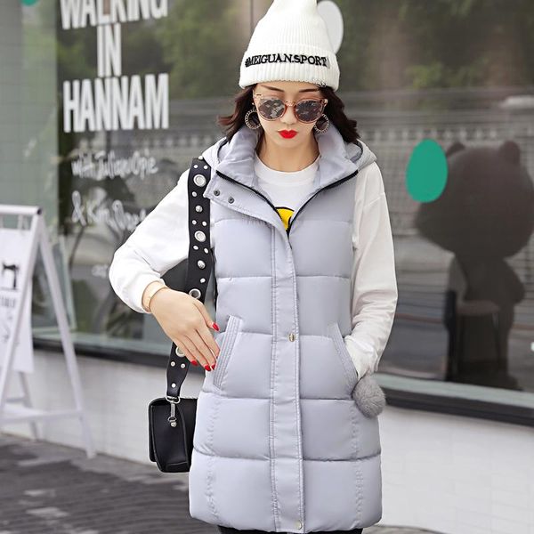 women's vests hetobeto women winter vest waistcoat hooded warm long female sleeveless jacket black green gray pink, Black;white
women's vests hetobeto women winter vest waistcoat hooded warm long female sleeveless jacket black green gray pink, Black;white