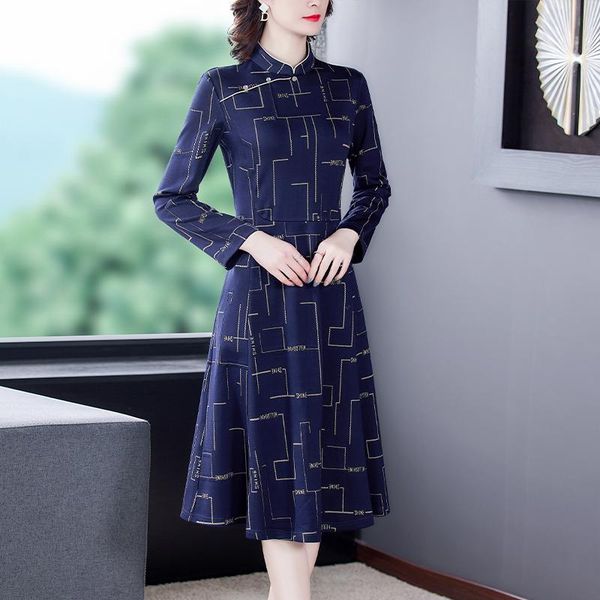casual dresses coigarsam women long dress autumn 2022 office lady cheongsam print full sleeve elastic waist stand neck letter, Black;gray
casual dresses coigarsam women long dress autumn 2022 office lady cheongsam print full sleeve elastic waist stand neck letter, Black;gray