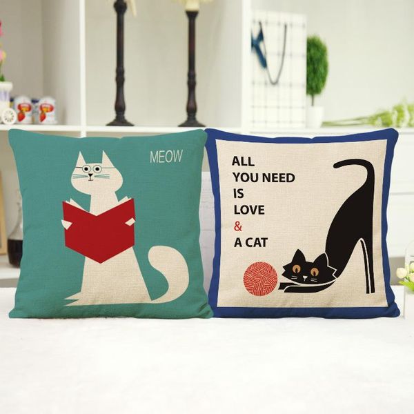 cartoon cat linen pillow cover cushion sofa afternoon nap core decorative pillows for living room cushion/decorative
cartoon cat linen pillow cover cushion sofa afternoon nap core decorative pillows for living room cushion/decorative