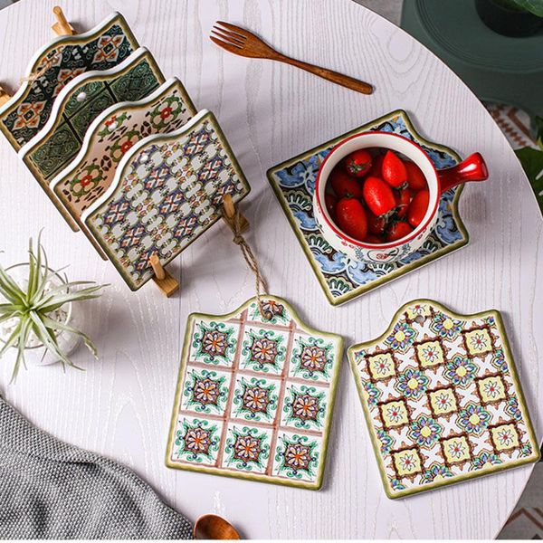 mats & pads ly moroccan ceramic trivet pot holder non-skid heat insulation pad mug cork mat bowl coasters te8
mats & pads ly moroccan ceramic trivet pot holder non-skid heat insulation pad mug cork mat bowl coasters te8