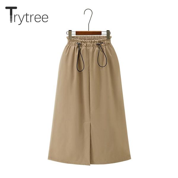 skirts trytree 2021 spring casual women skirt drawstring fashion solid 7 colors split hem mid-calf a-line all-purpose style, Black
skirts trytree 2021 spring casual women skirt drawstring fashion solid 7 colors split hem mid-calf a-line all-purpose style, Black