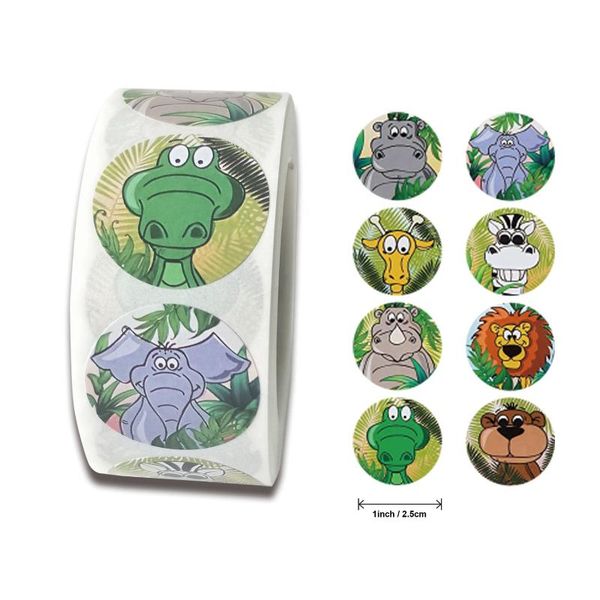gift wrap children's cute cartoon paper customized 1 inch 500pcs per roll round sticker tropical rainforest animal
gift wrap children's cute cartoon paper customized 1 inch 500pcs per roll round sticker tropical rainforest animal