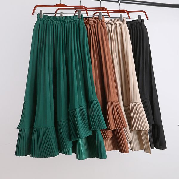 skirts autumn drape irregular pleated long sweet solid ruffled high low big flared mid-calf red green 4u3q, Black
skirts autumn drape irregular pleated long sweet solid ruffled high low big flared mid-calf red green 4u3q, Black
