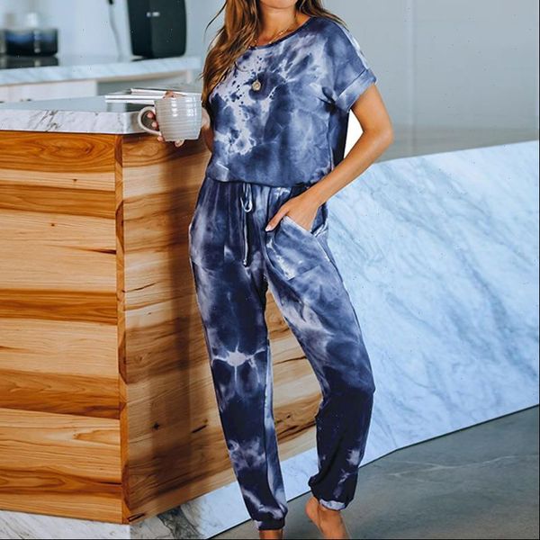 casual tie dye printed 2 womens sleepwears piece pajamas sets summer autumn short sleeve pants female home clothes, Black;red
casual tie dye printed 2 womens sleepwears piece pajamas sets summer autumn short sleeve pants female home clothes, Black;red
