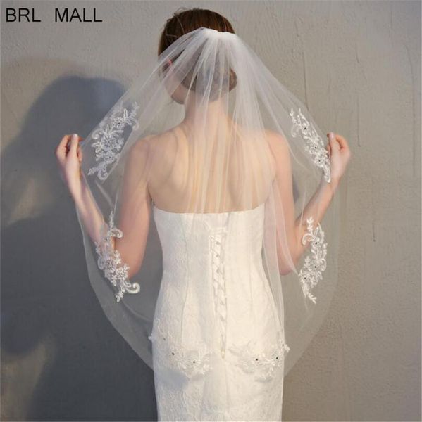 bridal veils princess 2021 ivory appliques tulle wedding veil cut edge one layer bride accessories short women with comb, Black
bridal veils princess 2021 ivory appliques tulle wedding veil cut edge one layer bride accessories short women with comb, Black