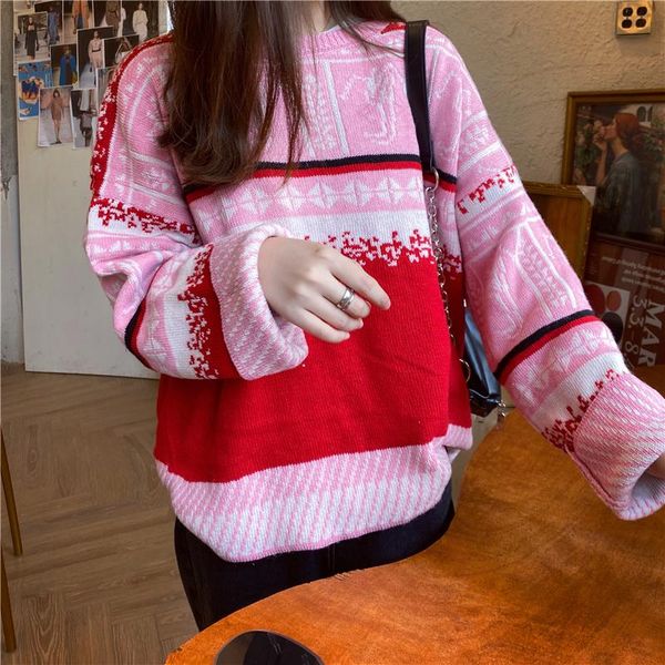 women's sweaters 2021 winter women christmas sweater o-neck long sleeve knitweat loose knitted korean style pullover casual solid jump, White;black
women's sweaters 2021 winter women christmas sweater o-neck long sleeve knitweat loose knitted korean style pullover casual solid jump, White;black