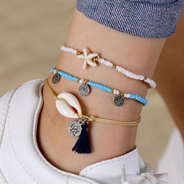 Anklets Bohemian Multiple Layers Ocean Beach Shell Tassel Anklet Beads For 2021 Women Stone Starfish Bracelet Jewelry
Anklets Bohemian Multiple Layers Ocean Beach Shell Tassel Anklet Beads For 2021 Women Stone Starfish Bracelet Jewelry