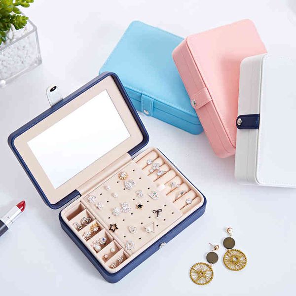 cosmetic bags portable pu fresh jewelry box small earrings rings multifunctional storage
cosmetic bags portable pu fresh jewelry box small earrings rings multifunctional storage