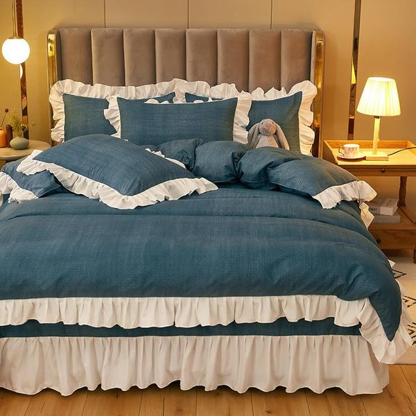 bedding sets duvet cover set 4 pieces solid color ruffle bedclothes include bedskirt pillowcase comforter for kids and oceania
bedding sets duvet cover set 4 pieces solid color ruffle bedclothes include bedskirt pillowcase comforter for kids and oceania