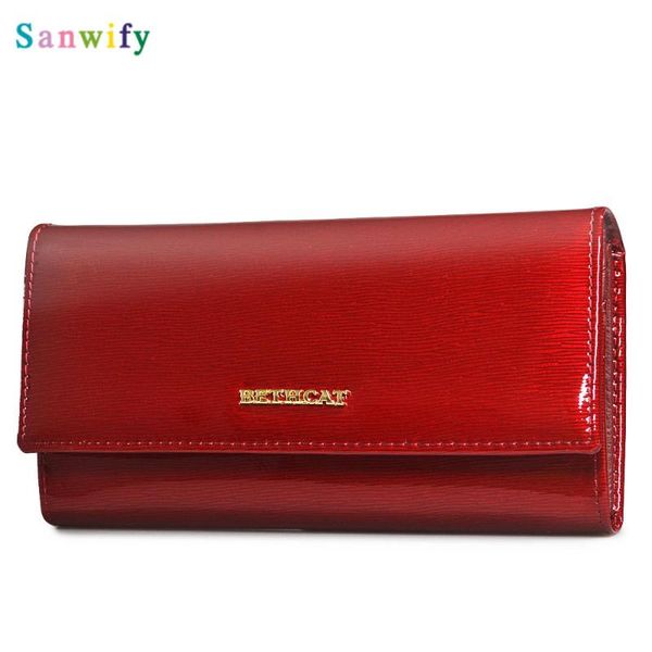 wallets women leather wallet genuine women's luxury long female purses ladies clutch purse id card holder coin bags, Red;black
wallets women leather wallet genuine women's luxury long female purses ladies clutch purse id card holder coin bags, Red;black