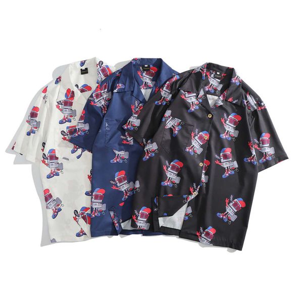 dresses pop robot american floral shirt short sleeve men's hawaiian classic oldschool thai cuban collar, White;black
dresses pop robot american floral shirt short sleeve men's hawaiian classic oldschool thai cuban collar, White;black
