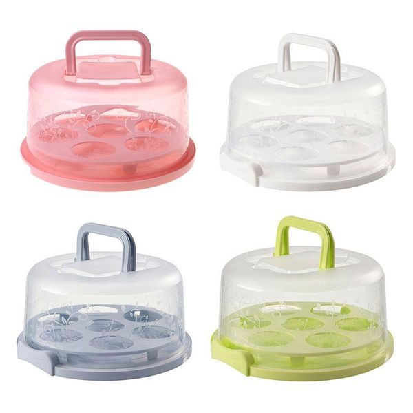 gift wrap portable plastic round cupcake container dessert cake storage box handheld carrier wedding kitchen supplies
gift wrap portable plastic round cupcake container dessert cake storage box handheld carrier wedding kitchen supplies