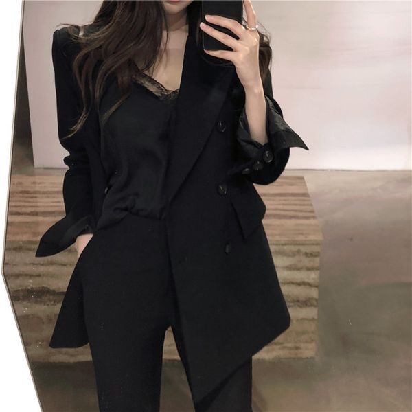 chic large size black slim all match streetwear women autumn office lady blazers loose casual elegance 210421, White;black
chic large size black slim all match streetwear women autumn office lady blazers loose casual elegance 210421, White;black