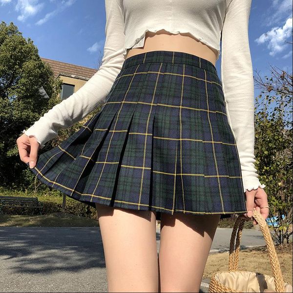 womens skirt harajuku tartan red green women plaid pleated skirts fashion mini side zipper high waist casual, Black
womens skirt harajuku tartan red green women plaid pleated skirts fashion mini side zipper high waist casual, Black