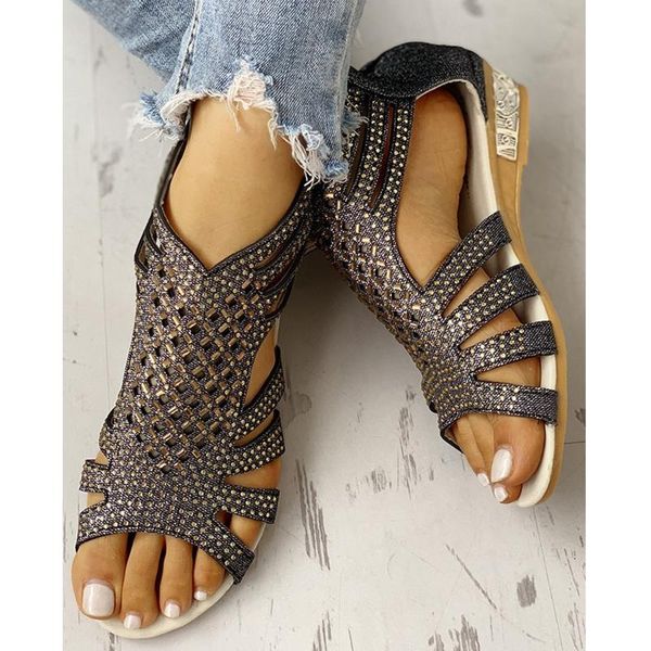 sandals 2021 summer women roman large size hollow out wedge heel fish mouth fashion zipper zapatos de mujer, Black
sandals 2021 summer women roman large size hollow out wedge heel fish mouth fashion zipper zapatos de mujer, Black