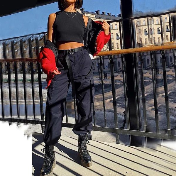 women's pants & capris high waist camouflage loose joggers women army harem camo streetwear punk black cargo trousers, Black;white
women's pants & capris high waist camouflage loose joggers women army harem camo streetwear punk black cargo trousers, Black;white
