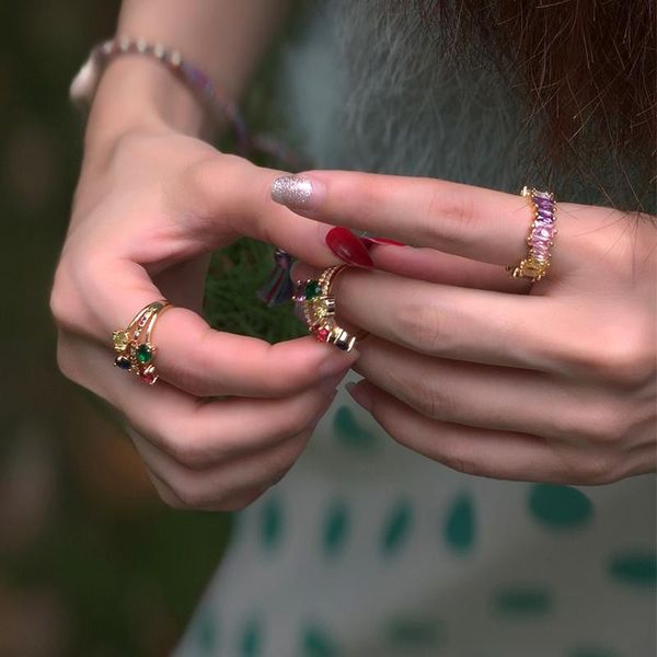 wedding rings zircon crystal ring engagement handmade rainbow trapezoid stone for women fashion finger accessories anel band, Slivery;golden
wedding rings zircon crystal ring engagement handmade rainbow trapezoid stone for women fashion finger accessories anel band, Slivery;golden