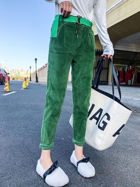 women's pants & capris fashion color corduroy autumn winter harem plus size high waist sweatpants harajuku trousers women, Black;white
women's pants & capris fashion color corduroy autumn winter harem plus size high waist sweatpants harajuku trousers women, Black;white