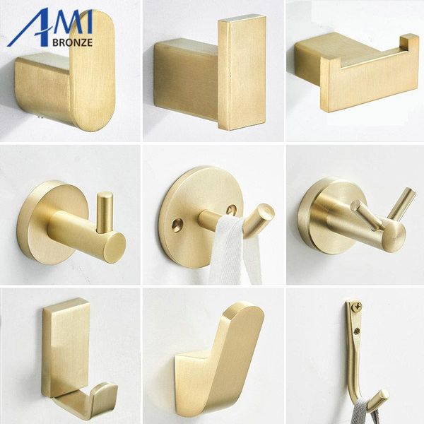 robe hooks 304 stainless steel hook brushed clothes wall mounted bathroom hardware copper hanger door
robe hooks 304 stainless steel hook brushed clothes wall mounted bathroom hardware copper hanger door