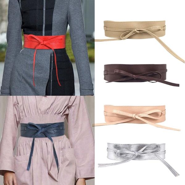 belts women faux leather solid color waist belt bow tie wrap around corset waistband, Black;brown
belts women faux leather solid color waist belt bow tie wrap around corset waistband, Black;brown
