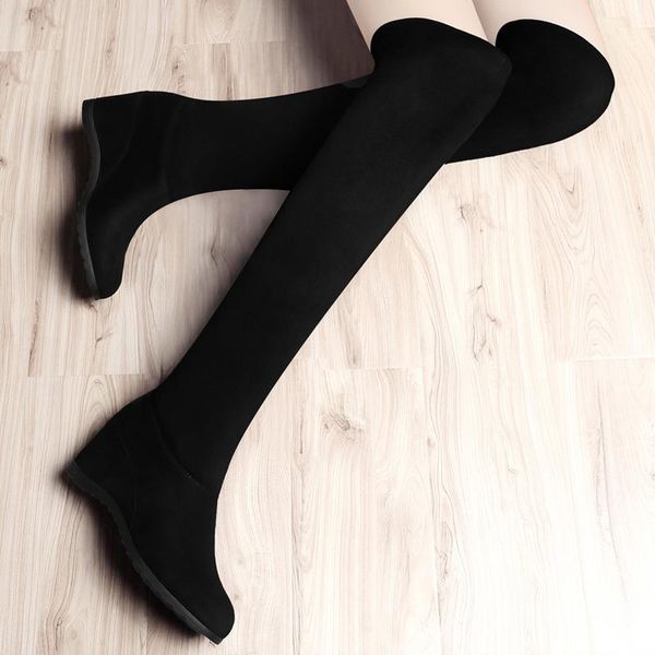 plush knee length boots women's 2021 autumn and winter shoes bobbin frosted high tube rise, Black
plush knee length boots women's 2021 autumn and winter shoes bobbin frosted high tube rise, Black