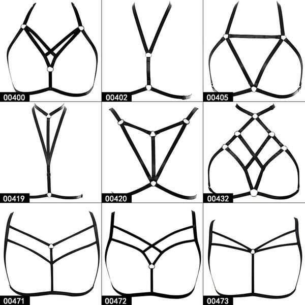 strappy body harness bra black pentagram caged bra bondage soft lingerie punk gothic plus size festival rave for women, Black;white
strappy body harness bra black pentagram caged bra bondage soft lingerie punk gothic plus size festival rave for women, Black;white