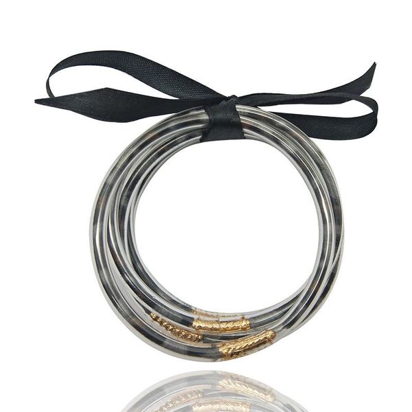 bangle 5 pcs/set bowknot leopard pu leather bangles set all weather stack silicone plastic glitter jelly drop, Black 
bangle 5 pcs/set bowknot leopard pu leather bangles set all weather stack silicone plastic glitter jelly drop, Black