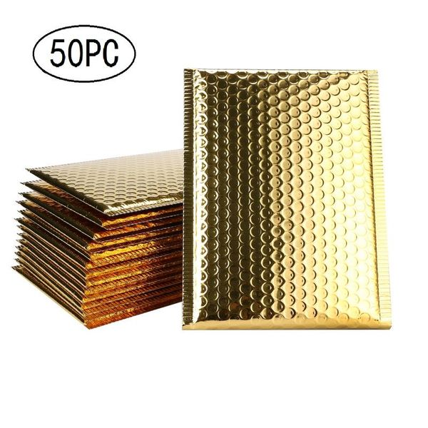 gift wrap 50pc/pack laser gold packaging bubble mailer foil plastic padded envelope bag mailing drop ship
gift wrap 50pc/pack laser gold packaging bubble mailer foil plastic padded envelope bag mailing drop ship