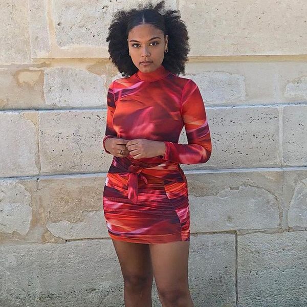 casual dresses 2 pcs women see-through mesh outfits, adults gradient long sleeve high collar bodysuit + tie-up ruched skirt outfits, Black;gray
casual dresses 2 pcs women see-through mesh outfits, adults gradient long sleeve high collar bodysuit + tie-up ruched skirt outfits, Black;gray