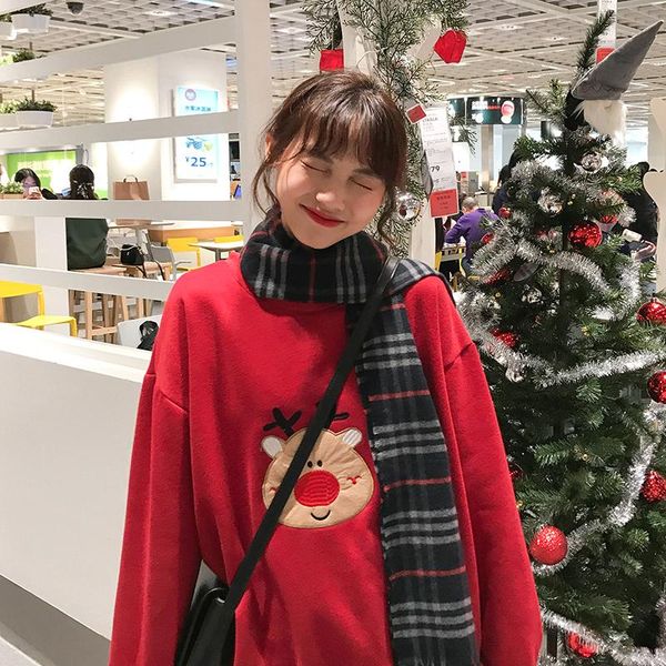 women's hoodies & sweatshirts christmas cartoon embroidery loose ins plus velvet harajuku casual ladies kawaii cute for female, Black
women's hoodies & sweatshirts christmas cartoon embroidery loose ins plus velvet harajuku casual ladies kawaii cute for female, Black