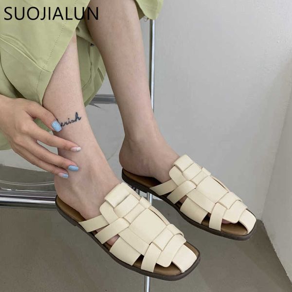 suojialun brand women slipper fashion weave flat heel slides round toe slip on casual mules shoes ladies sandals mujer 210630, Black
suojialun brand women slipper fashion weave flat heel slides round toe slip on casual mules shoes ladies sandals mujer 210630, Black