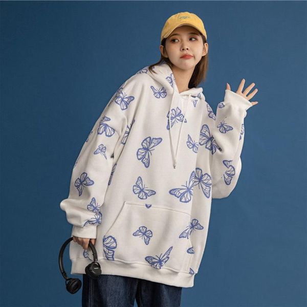 men's hoodies & sweatshirts autumn and winter harajuku long sleeve hooded sweater women's butterfly print korean loose wearing fas, Black
men's hoodies & sweatshirts autumn and winter harajuku long sleeve hooded sweater women's butterfly print korean loose wearing fas, Black