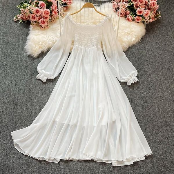 casual dresses spring autumn 2021 white chiffon party dress women elegant lantern long sleeve vintage robe a-line high waist vestidos female, Black;gray
casual dresses spring autumn 2021 white chiffon party dress women elegant lantern long sleeve vintage robe a-line high waist vestidos female, Black;gray