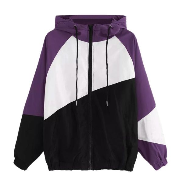 women's hoodies & sweatshirts patchwork thin skinsuits hooded jacket women long sleeve zipper pockets windbreaker 2021 autumn coat spor, Black
women's hoodies & sweatshirts patchwork thin skinsuits hooded jacket women long sleeve zipper pockets windbreaker 2021 autumn coat spor, Black