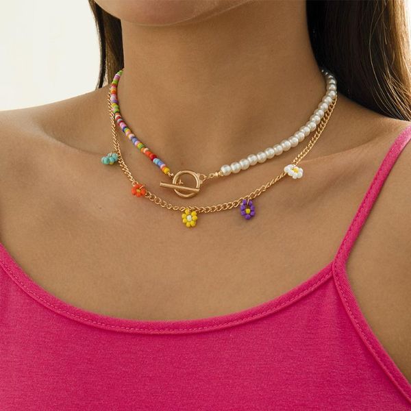 chains sweet cute rainbow acrylic beaded necklaces for girls women pearl beads choker necklace colour flowers pendant, Silver
chains sweet cute rainbow acrylic beaded necklaces for girls women pearl beads choker necklace colour flowers pendant, Silver