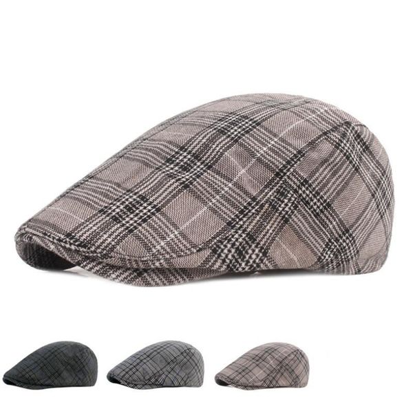 berets men women cotton lattice beret autumn winter flat cap sboy retro gatsby caps driving cabbie mens sun hat, Blue;gray
berets men women cotton lattice beret autumn winter flat cap sboy retro gatsby caps driving cabbie mens sun hat, Blue;gray