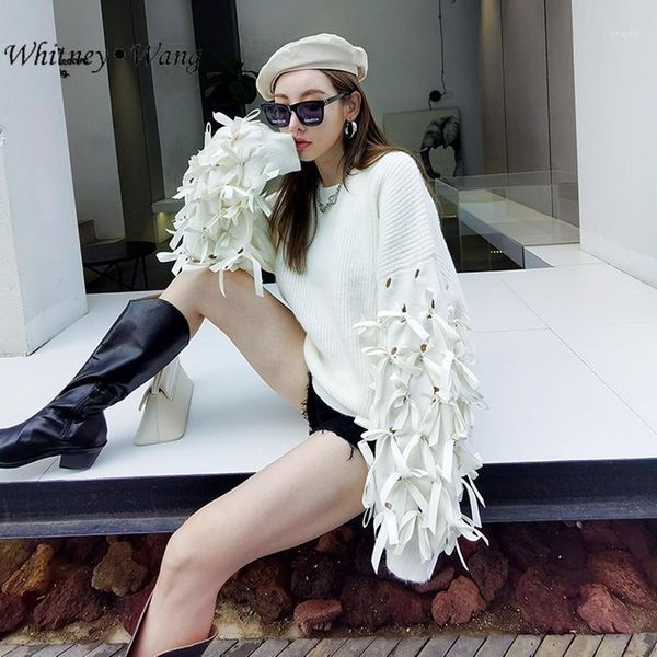 sweaters 2021 autumn winter fashion streetwear diamonds bows sleeve sweater women jumper pullover pull femme women's, White;black
sweaters 2021 autumn winter fashion streetwear diamonds bows sleeve sweater women jumper pullover pull femme women's, White;black