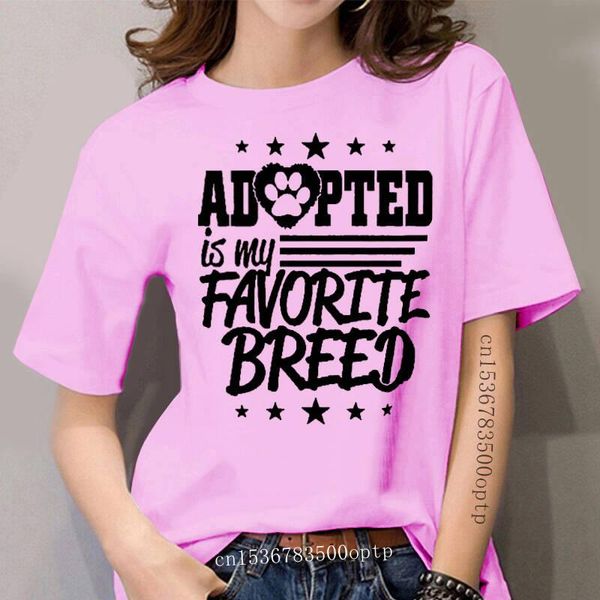 women's t-shirt adopted is my favorite breed rescue dog lover pet heart fitted, White
women's t-shirt adopted is my favorite breed rescue dog lover pet heart fitted, White