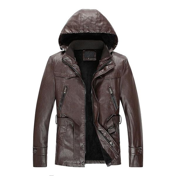 men's fur & faux men fashion leather jackets coats winter male casual pu jacket clothing hooded overcoat, Black
men's fur & faux men fashion leather jackets coats winter male casual pu jacket clothing hooded overcoat, Black