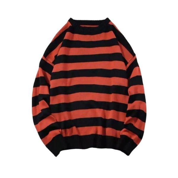 men's sweaters 2021 autumn/winter striped sweater, students' casual loose crew-neck youth fashion trend pullover, White;black
men's sweaters 2021 autumn/winter striped sweater, students' casual loose crew-neck youth fashion trend pullover, White;black