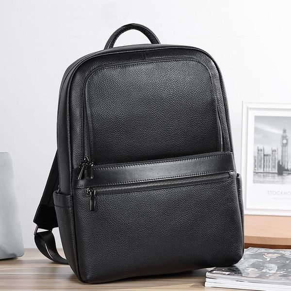 backpack dide large capacity men's genuine leather shoulder business 15 inches laptravel bag male black cowhide schoolbag
backpack dide large capacity men's genuine leather shoulder business 15 inches laptravel bag male black cowhide schoolbag