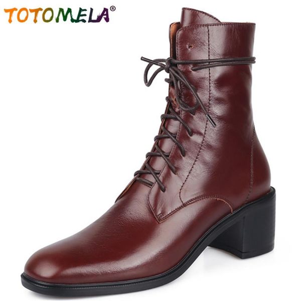 boots totomela 2021 big size 43 vintage genuine leather shoes women ankle round toe thick heel casual woman, Black
boots totomela 2021 big size 43 vintage genuine leather shoes women ankle round toe thick heel casual woman, Black