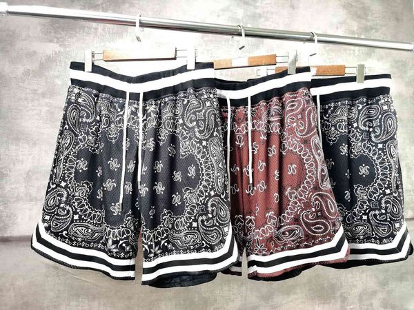 fashionable shorts summer cashew flower men's casual pants special, White;black