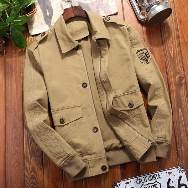 men's jackets 2021 jacket workwear spring/autumn lapel cotton autumn dress mid-aged casual daddy, Black;brown
men's jackets 2021 jacket workwear spring/autumn lapel cotton autumn dress mid-aged casual daddy, Black;brown