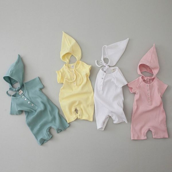 infant summer baby boy girl pure color rompers + hat kids boys girls clothing short sleeve 210521, Blue
infant summer baby boy girl pure color rompers + hat kids boys girls clothing short sleeve 210521, Blue