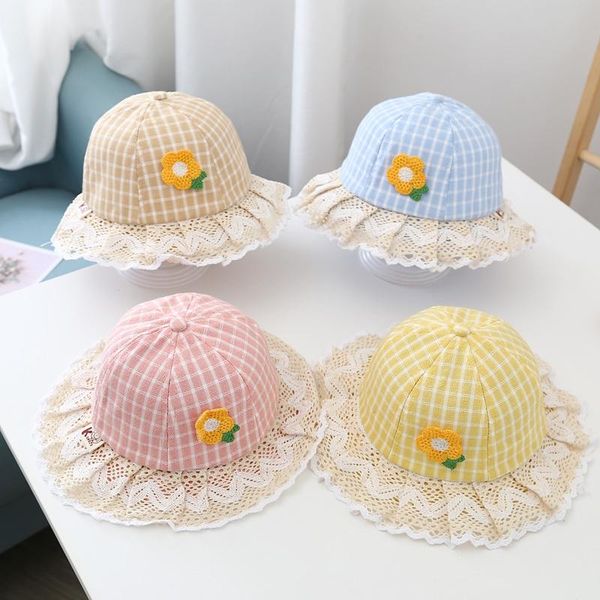 caps & hats cute little flowers in lace check fisherman hat sunscreen sun toddler children accessories 46-48cm, Yellow
caps & hats cute little flowers in lace check fisherman hat sunscreen sun toddler children accessories 46-48cm, Yellow